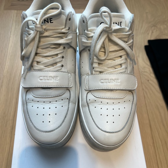 Celine CT-02 trainer mid sneaker in calfskin - Picture 10 of 10